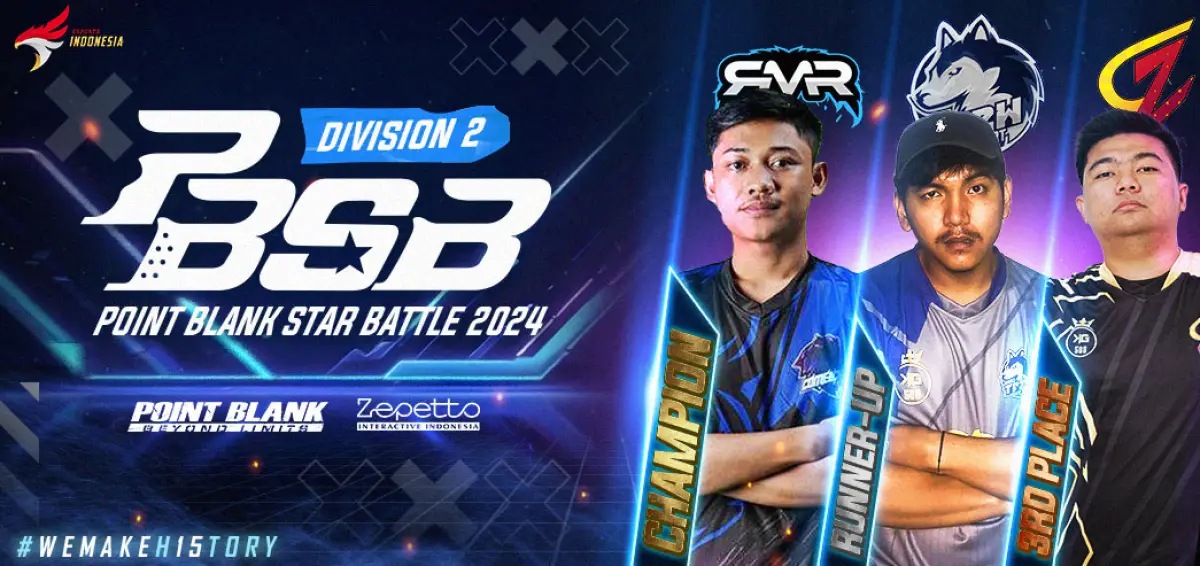 PBSB Division 2 Tuntas, 12 Tim Siap Tempur di Point Blank Star Battle Division 1