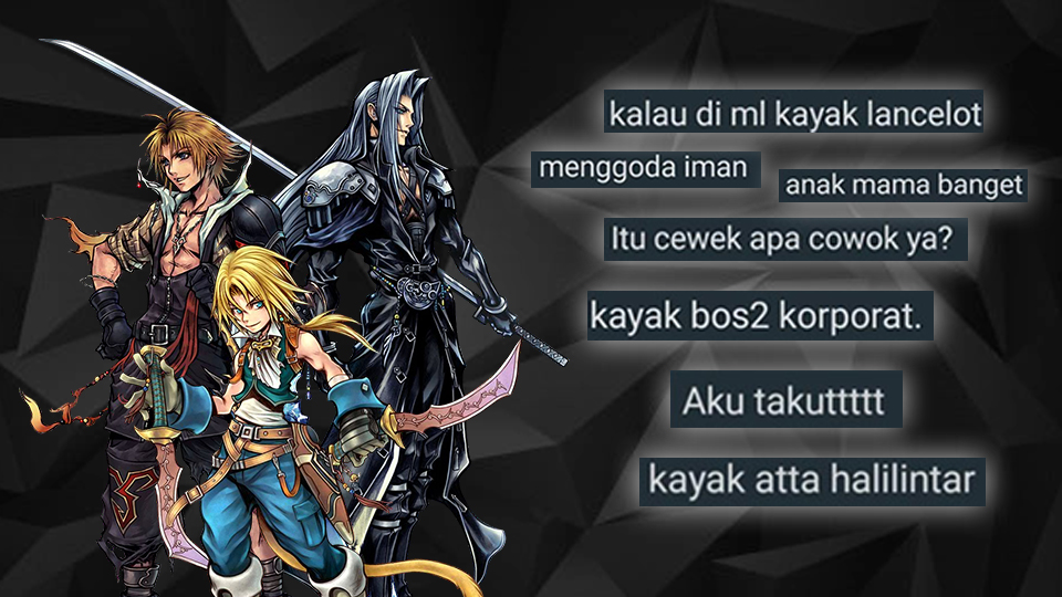 Watak Pria Final Fantasy di Mata Perempuan Non-Gamer