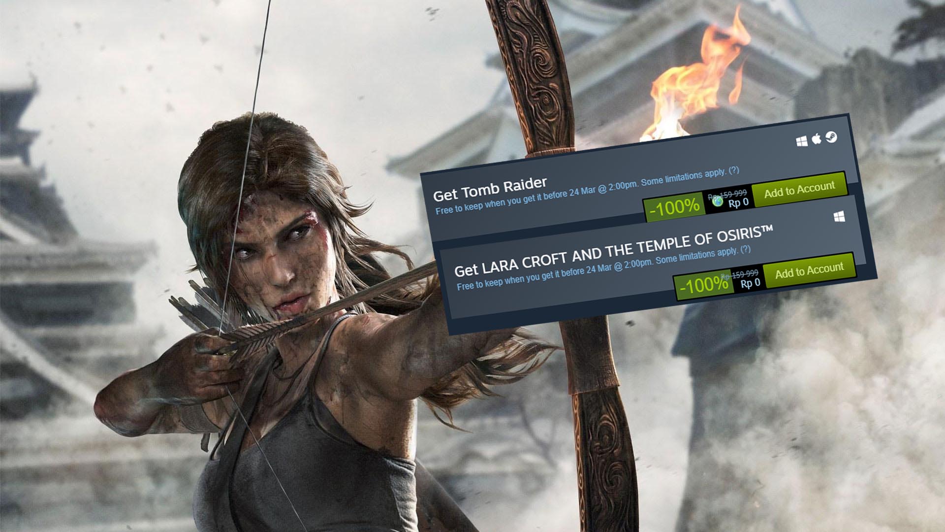 Square Enix Gratiskan 2 Game Tomb Raider dalam Waktu Terbatas