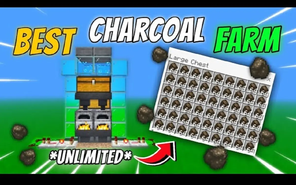 Metode Membikin Arang atau Charcoal di Minecraft dengan Mudah