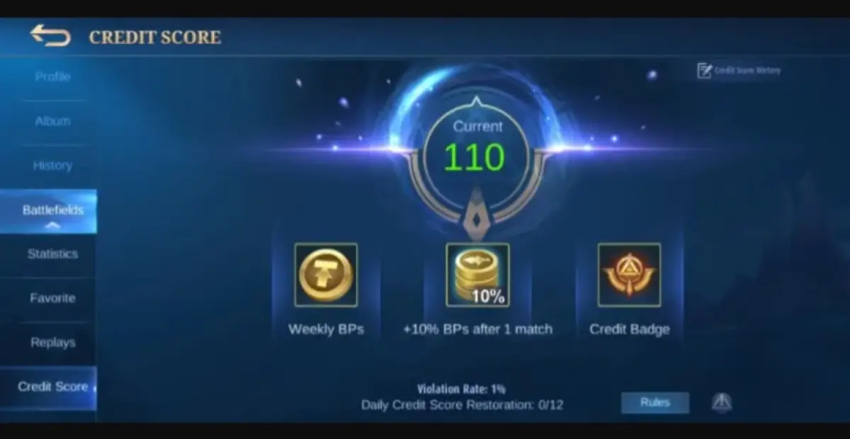 Apa Itu Skor Kredit di Mobile Legends Beserta Langkah Menyantap dan Fungsinya