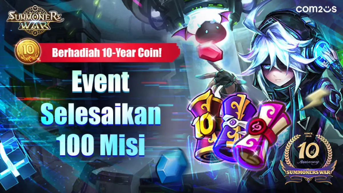 Summoners War Adain Event Selesaikan 100 Misi Buat Merayakan Ulang Tahun ke-10