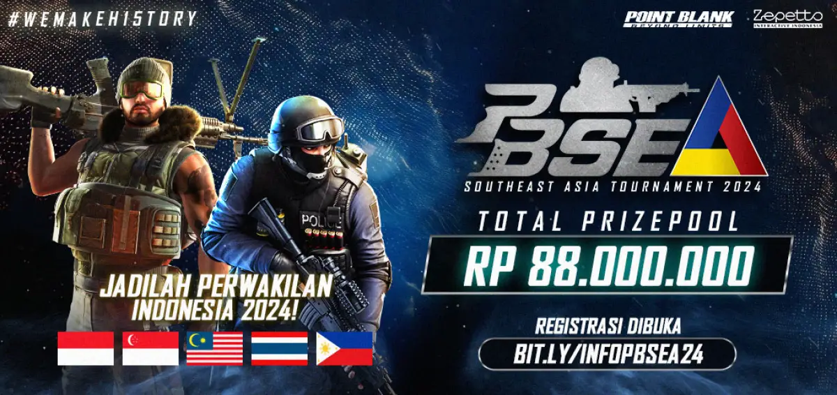 Turnamen Point Blank Asia Tenggara PBSEA Sediakan Prize Pool Rp88 Juta