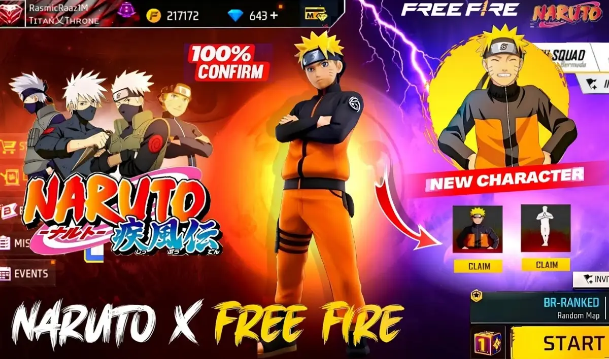 Kolaborasi Free Fire dengan Naruto Shippuden Bakal Hadir di Awal 2025