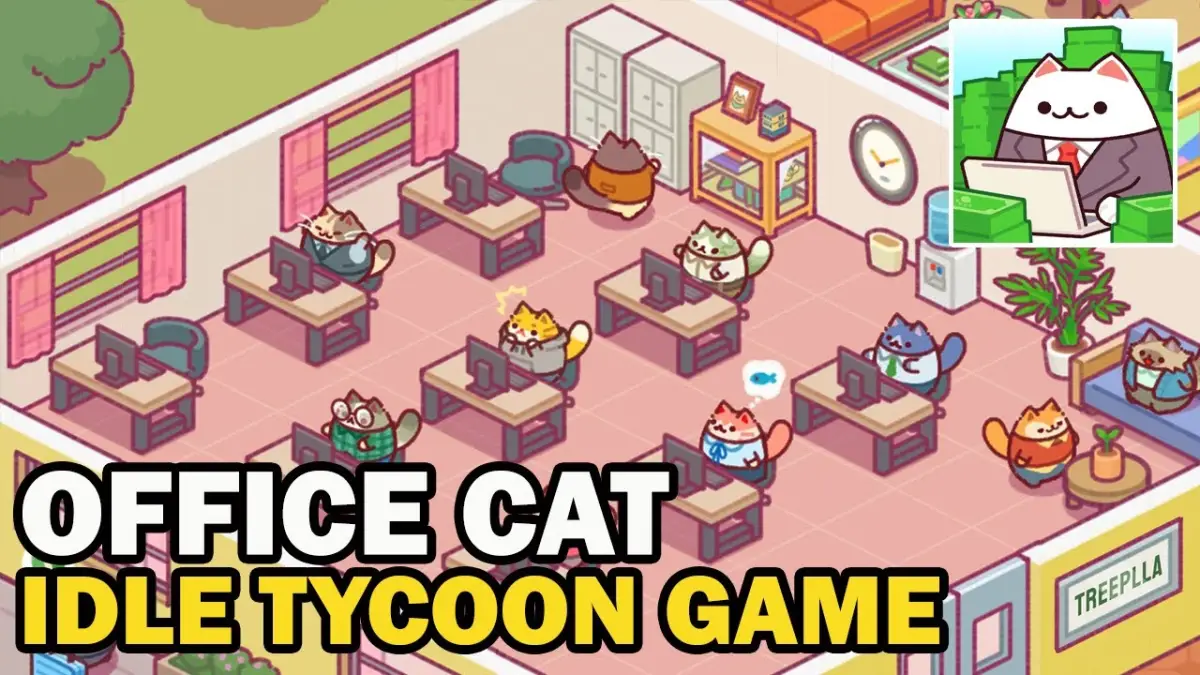 Office Cat Idle Tycoon Game Ajak Anda Membangun Kerajaan Bisnis dengan Karyawan Imut dan Menggemaskan!