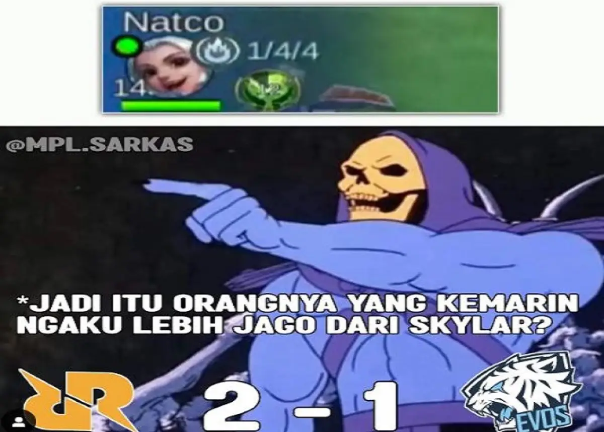 5 Meme Kocak MPL ID Season 13 Week 3, Mana yang Bilang Lebih Jago dari Skylar?