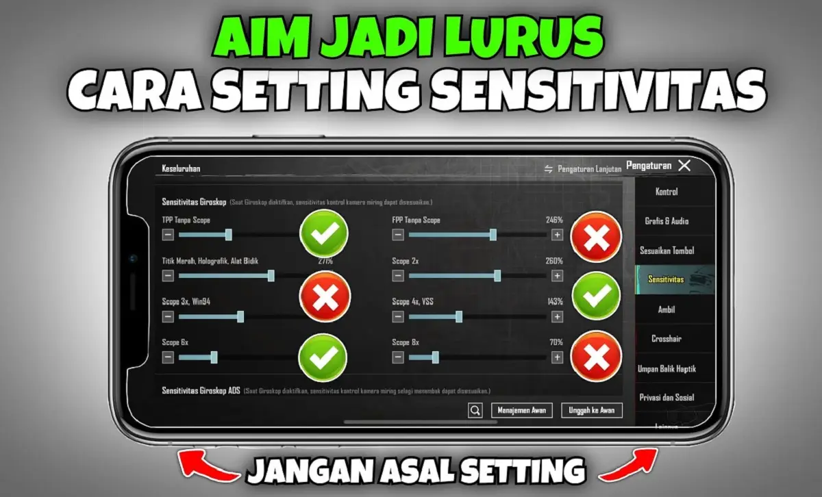 Rahasia Setting Sensitivitas PUBG Mobile, Bikin Main Jadi Lebih Jago. Banyak Dipakai Pro Player dan Konten Kreator