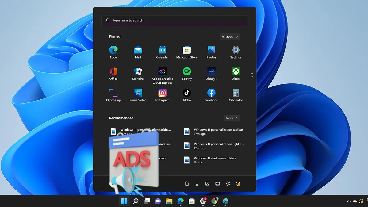 Awas! Start Menu Windows 11 Bakal Hadirkan Iklan