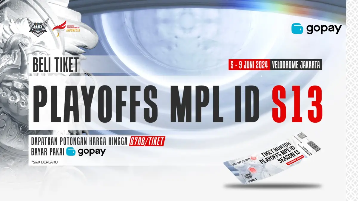 Tiket Playoffs MPL Indonesia Season 13 Formal Dijual, Ticket War Dimulai!