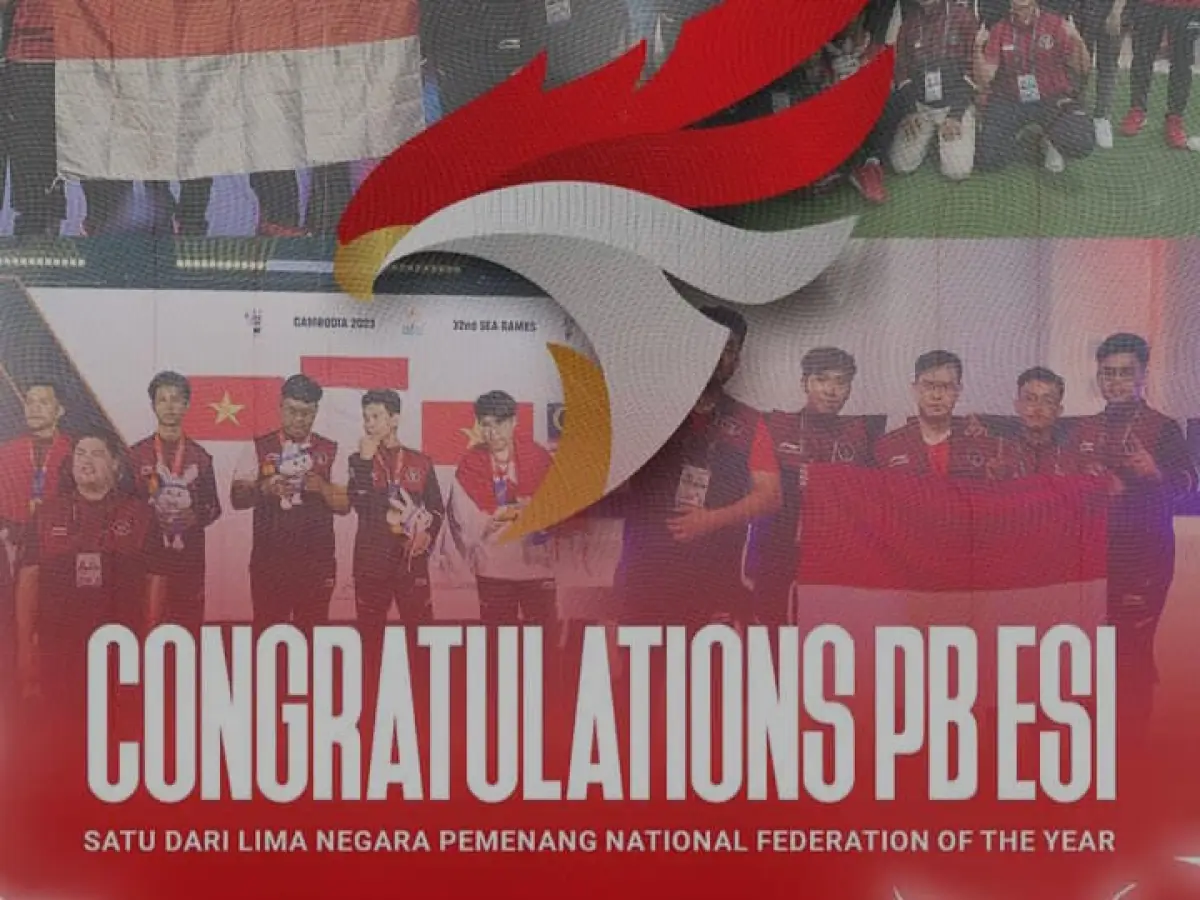 PB Esports Indonesia Raih Penghargaan National Federation of The Year 2023