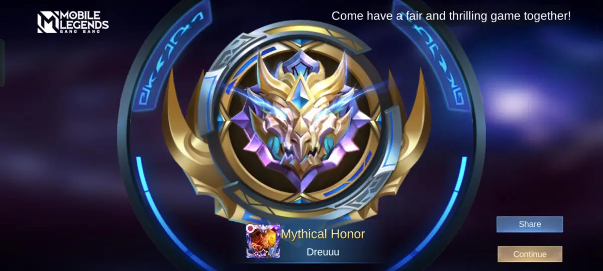 Mengenal Rank Mythic Honor di Mobile Legends yang Sulit Ditaklukkan dan Metode Mencapainya