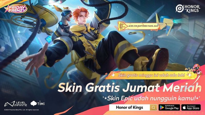 Skin Yang Jiang Kini Tersedia Gratis di Event Jumat Berkah Honor of Kings!