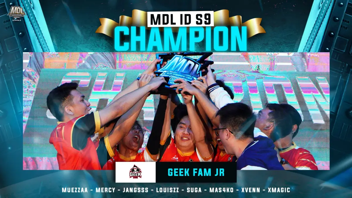 Sejarah Baru, Geek Fam Jr Pemenang MDL Indonesia Season 9