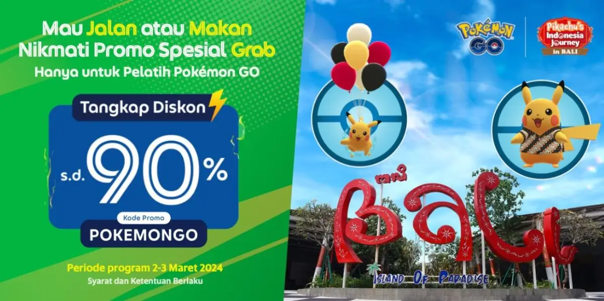 Pokemon GO dan Grab Hadirkan Petualangan Konkret Penuh Item Bundle dan Diskon