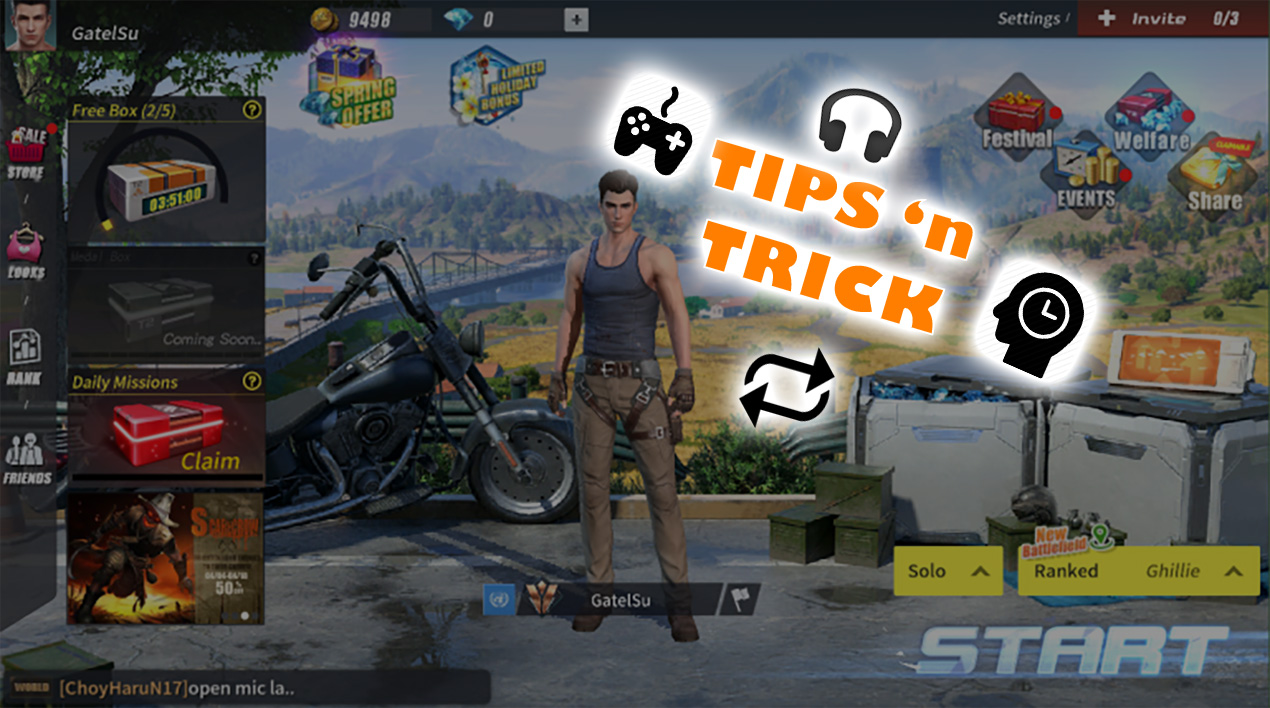 7 Tips & Trick Rules of Survival PC Buat Engkau Yang Tetap Noob