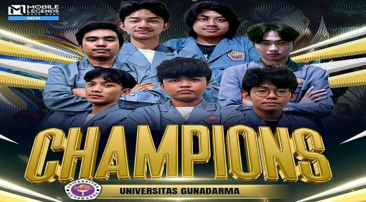 Universitas Gunadarma Pemenang Aliansi Esports Nasional Mahasiswa 2024 Kategori MLBB Men