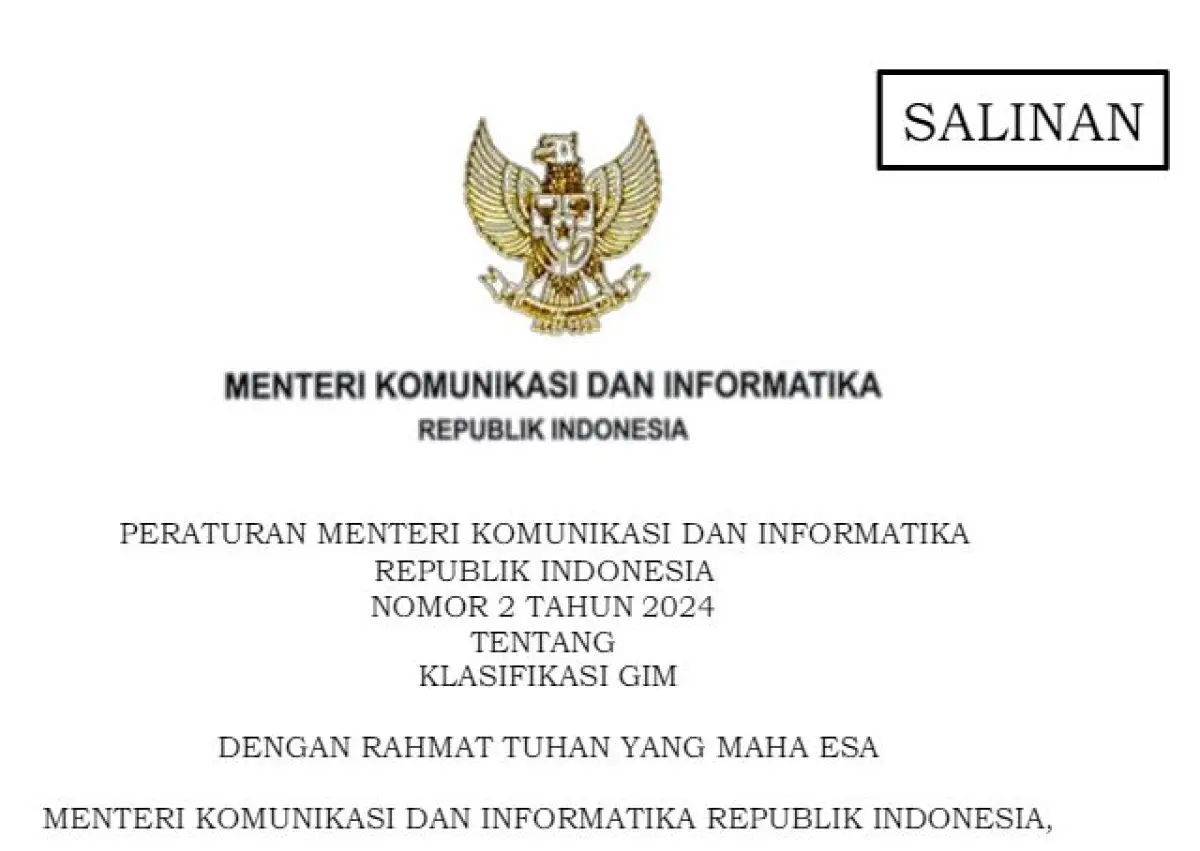 Link Formal Peraturan Menkominfo tentang Penggolongan Gim, Beri Rambu dan Aturan Ketat