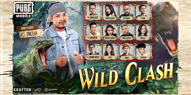 Tretan Muslim Jadi Dino Leader di Variety Show PUBG Mobile Wild Clash