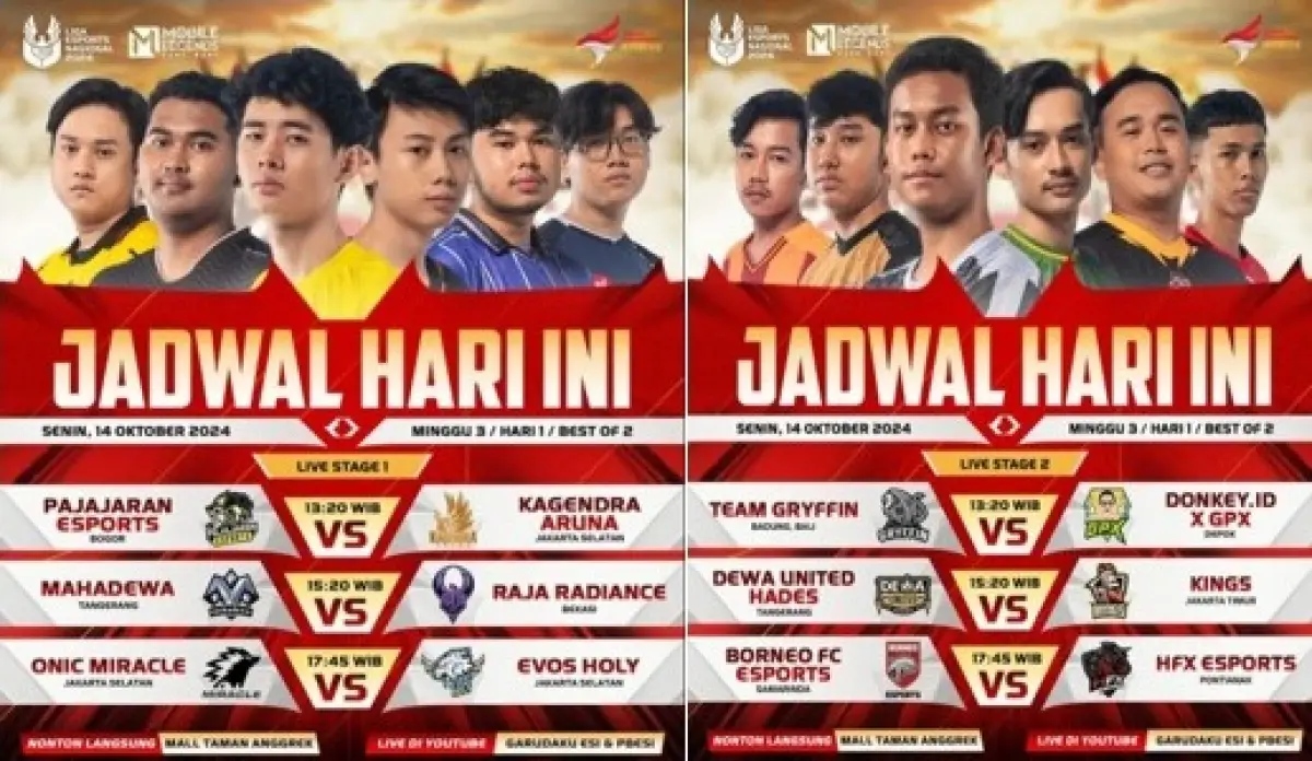 Jadwal Lengkap Aliansi 1 Esports Minggu Ketiga Hari Pertama: Persaingan Semakin Ketat!